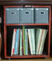 ラック(ピアノの下に入れて楽譜収納)